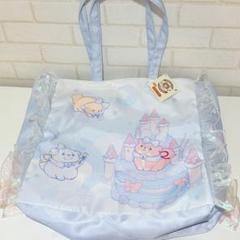 【新品タグ付】忠犬もちしば×ペパーミント　フリル付きトートバッグ