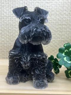 珍しいシュナウザー置物2体 珍しいシュナウザー置物2体