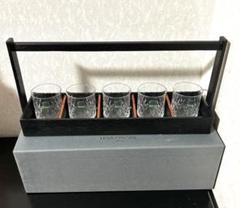 未使用　HOYA　クリスタル　冷酒グラス　切子　２個　ぐい呑み　共箱付き HOYA CRYSTAL 切子 冷酒器セット 徳利 ぐい呑 - メルカリ