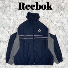 Reebok リーボック NFL カロライナ・パンサーズ ナイロン ジャケット 美品】Reebok ナイロンジャケット NFL リーボック チーム