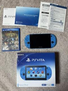 【美品！】PS Vita Aqou Blue Wi-Fi 本体 箱付き 説明付き