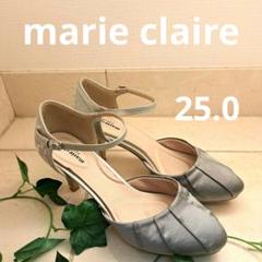 marie claire　マリクレール　パンプス　シルバー　グレー　25