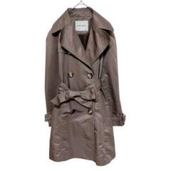 ザラベーシック ZARA BASIC トレンチコート 【M】光沢ブラウン 春秋