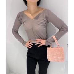 edit. for lulu シアーバレエネックプルオーバー グレーのサムネイル