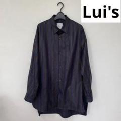 lui's ストライプロングシャツ　オーバーサイズシャツ　ストライプシャツのサムネイル