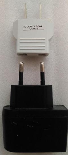 ヨーロッパ・韓国・東南アジア用 USB充電器+日本用プラグ変換アダプター
