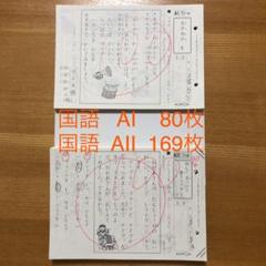 公文　国語　AⅠ AⅡ 145枚 くもん 国語 プリント AⅠ AⅡ A1 、A2 公文 欠番なし 400枚
