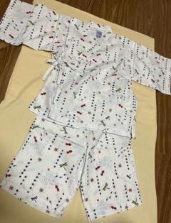 未使用に近いミキハウス　和柄甚平