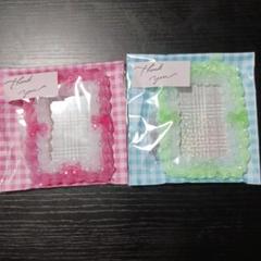 トレカケースデコ 2つセット ピンク&グリーン(ステッカー3枚のおまけ付き)