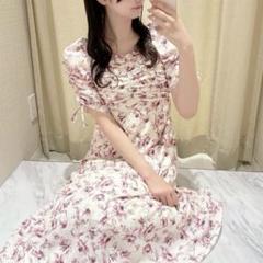 evelyn ワンピース 半袖 エブリン evelyn チェック柄ワンピース 半袖 レースアップ