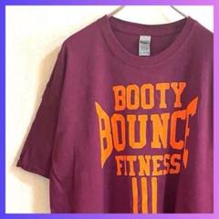 送料無料　ギルダン　GILDAN Tシャツ　半袖　デカロゴ　レッド　XL 古着