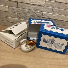 ルルメリー 空箱 フランス 白鳥型陶器 アクセサリートレイ