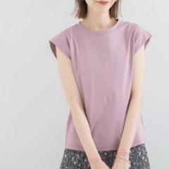 ROSSO クールタッチスーピマコット ンフレンチTシャツ