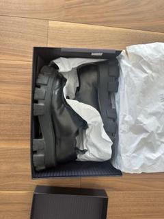 PRADA⭐︎モノリス プラッシュドレザー ローファー⭐︎試着のみ未使用⭐︎38 関税・送料込 PRADA モノリス ブラッシュドレザー ローファー