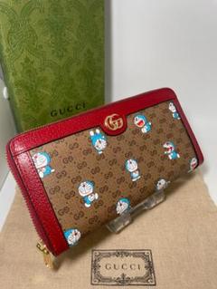 【未使用】 グッチ × ドラえもん ジップアラウンドウォレット　長財布 GUCCI】【DORAEMON×GUCCI】グッチ『ドラえもん×グッチ ジップ