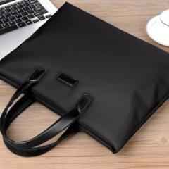 新品　軽量 撥水 ブラック トートバッグ A4対応 ビジネス ユニセックス 通勤