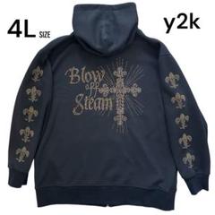 y2k 00s フェアリーグランジ　フルジップパーカー　平成　十字架　ギャル
