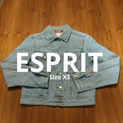 【美品】ESPRIT エスプリ レディースデニムジャケット Gジャン XSのサムネイル