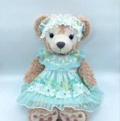 専用 シェリーメイ ハンドメイド チュール ワンピース パープルお花・オレンジ色 シェリーメイSコスチューム☆花柄ワンピース！ハンドメイド
