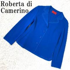 ロベルタディカメリーノ カーディガン ブルー 38 B9940
