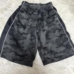 黒と白のドット柄 ハーフパンツ 140cm キッズ ウエストゴム