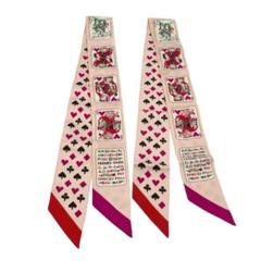 エルメス　ツイリー　未使用保管品❤️人気完売柄❣️「ダンスパシフィック」　2本組 エルメスツイリー未使用保管品❤️人気完売柄❣️「ダンス