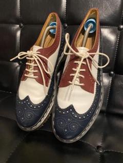 英国製Dr.Martens BEAMS別注ウィングチップトリコロール28マーチン