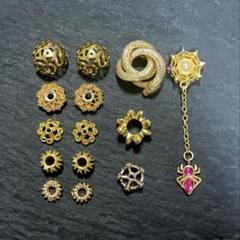 特別SALE❣️いろいろ金属パーツセット 花座 ロンデル②