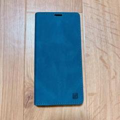 AQUOS Sense 7 plusケース 手帳型 レザー ネイビー