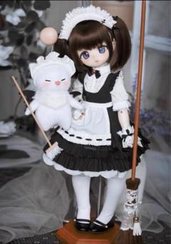 MDD ディーラー様製 メイド服 ロングスカート M+V STUDIO 1/4ドール MDD セット メイド服 猫耳 ロングスカート
