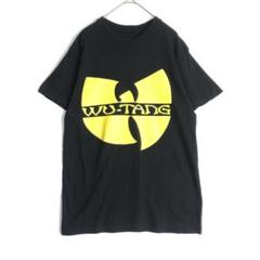 3034　WU-TAG ウータンクラン　ビッグプリント　Tシャツ　半袖　黒