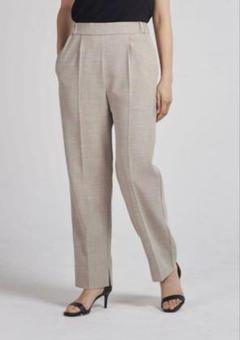 yori リネンライクハンサムパンツ　ベージュ34 23SM yori リネンライクハンサムパンツ ベージュ34 23SM - メルカリ