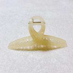 ヘアクリップ レディース クリーム まとめ髪 シンプル オシャレ かわいい