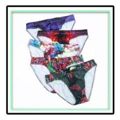 セクシー 水着 結晶柄 三角 水泳パンツ 【数量限定】メンズ Ｌ カラフル