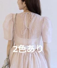 【最終値下げ】HONEYMIHONEY パフスリーブ ジャガードワンピース 2025年最新】honey mi honey ジャガードの人気アイテム - メルカリ