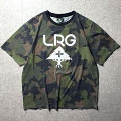 LRG 半袖Tシャツ　ロゴプリント　迷彩柄　カモフラ　リンガー　XL