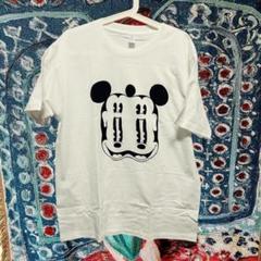 ミッキー ティーシャツ 半袖 メンズ ヴィンテージリプリント L XL 白