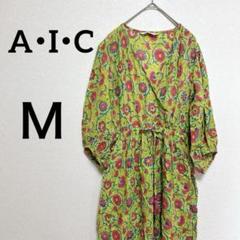 AIC. OFFICIAL | . 【フラワーパターンニットロングワンピース