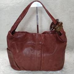 LANZETTI★本革×本物ガゼルファーのショルダートートバッグ★未使用品レベル LANZETTI☆本革×本物ガゼルファーのショルダートートバッグ☆未