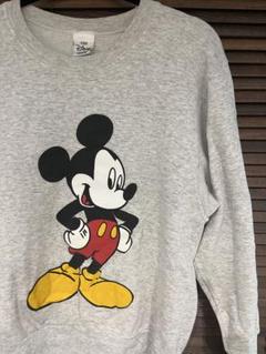 ミッキーマウス プリント ディズニーストア　スウェット　USA製