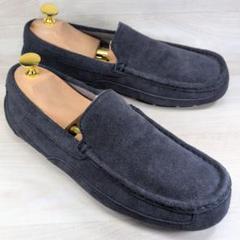 UGG アグ 25.0cm スエード モカシン ネイビー 系 シンプル
