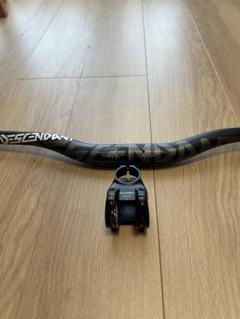 Truvativ descendantハンドルバー(コラボ）&ステム　40mm TRUVATIV ( トラバティブ ) マウンテンバイク用 ハンドル