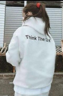新品♡ Think The DAY パーカー Lサイズ Think The DAY パーカー L