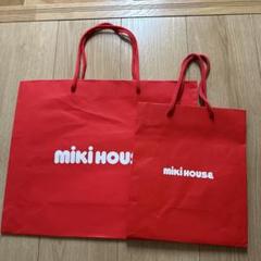 新品　ショッパー袋付き　MIKI HOUSE 刺繍マフラー ミキハウス mikihouse ショッパー ショップ袋 ラッピング ギフト