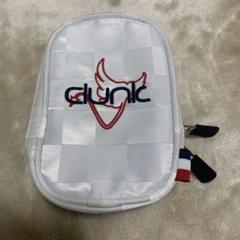 良品 clunk クランク　ロゴ刺繍 ポーチ ゴルフボールポーチ ウエストポーチ