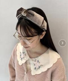 【フィント】ベロアリボンカチューシャのサムネイル