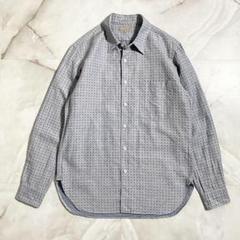A16226 美品 マーガレットハウエル リネンブレンドドットシャツ S