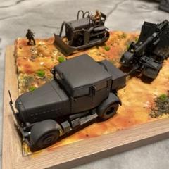 ドイツ軍　日本軍　ジオラマセット　プラモデル完成品　おまけ付き ドイツ軍 日本軍 ジオラマセット プラモデル完成品 おまけ付き