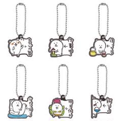 自分ツッコミくま 非売品チェーンホルダー 3点セット 自分ツッコミくま（ナガノのくま）キーホルダー 3点セット