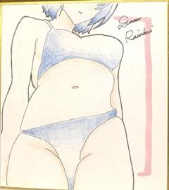 手描き オリジナルイラスト 色紙